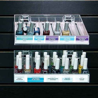 Azar Displays 225508-2pack 8-Compartment Nail Polish Tray (Pack of 2)