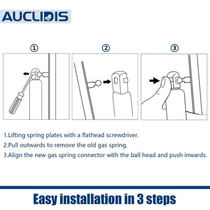 C16-18233 10 Inch 40Lb/178N Gas Strut Shock Spring Lift Support for Truck Toolbox Pickup Tool Box Lid RV Overhead Cabinet Door Boat Hatch Replacement Parts, 40231540, 200452, Set of 2 by AUCLIDIS