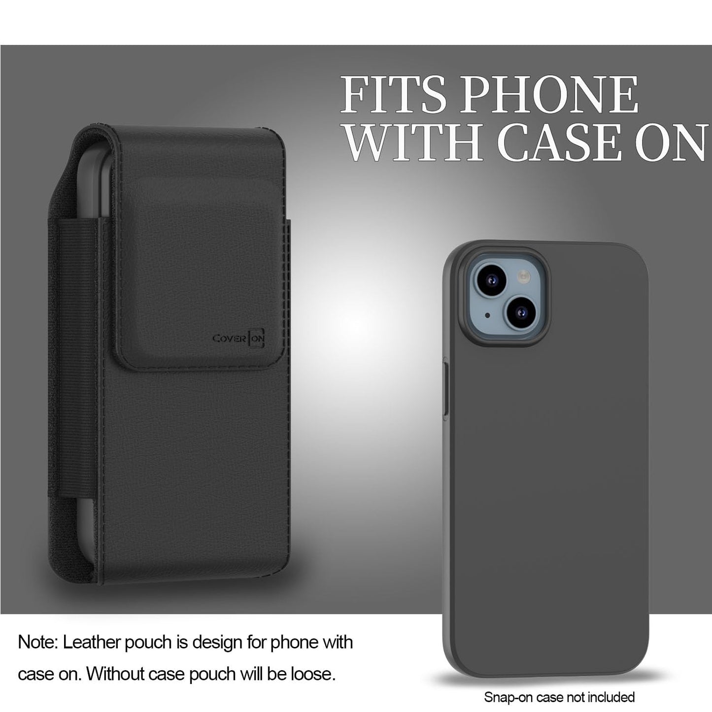 CoverON Holster for Samsung Galaxy A07 A17 A16 A06 A05 A05s A90 A80 A73 A72 A42 A32 A23 A22 A21 A21S A14 A13 A12 A03S Phone Case Belt Clip Magnetic Vertical Leather Pouch (Fit Otterbox or any Case on)