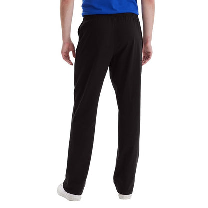 Hanes Essentials Sweatpants, Men’s Cotton Jersey Pants with Pockets, 33”, Black, Large