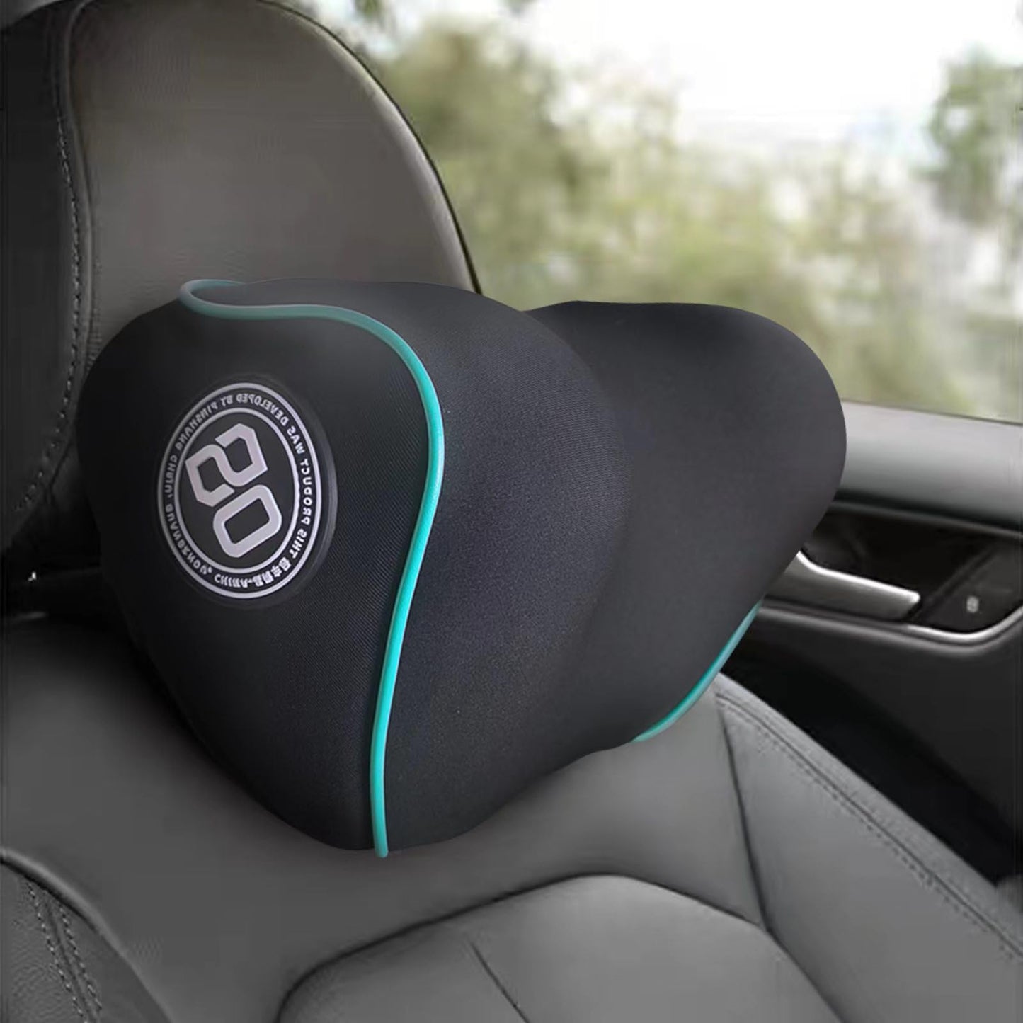 SPRFUFLY Make Relaxing Car Headrest Pillow, Car Pillow for Driving with Adjustable Strap, Breathable Removable Cover & Ergonomic Design - Softness Travel Car Neck Support Pillow(Black, 1PC)