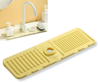 Silicone Sink Splash Guard, Non-Slip Faucet Mat