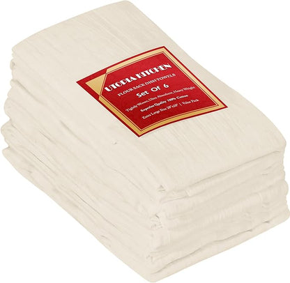 Utopia Kitchen Natural Flour Sack Towels 100% Cotton Tea Towels