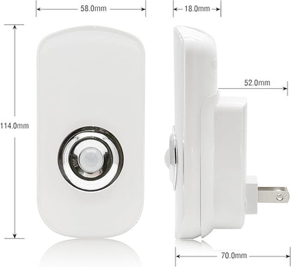 Sensky 3-in-1 Motion Sensor Night Light Plug in, Rechargeable Flashlight, Emergency Light for Bedroom, Bathroom, Living Room, Stairways, Hallways - Cool White