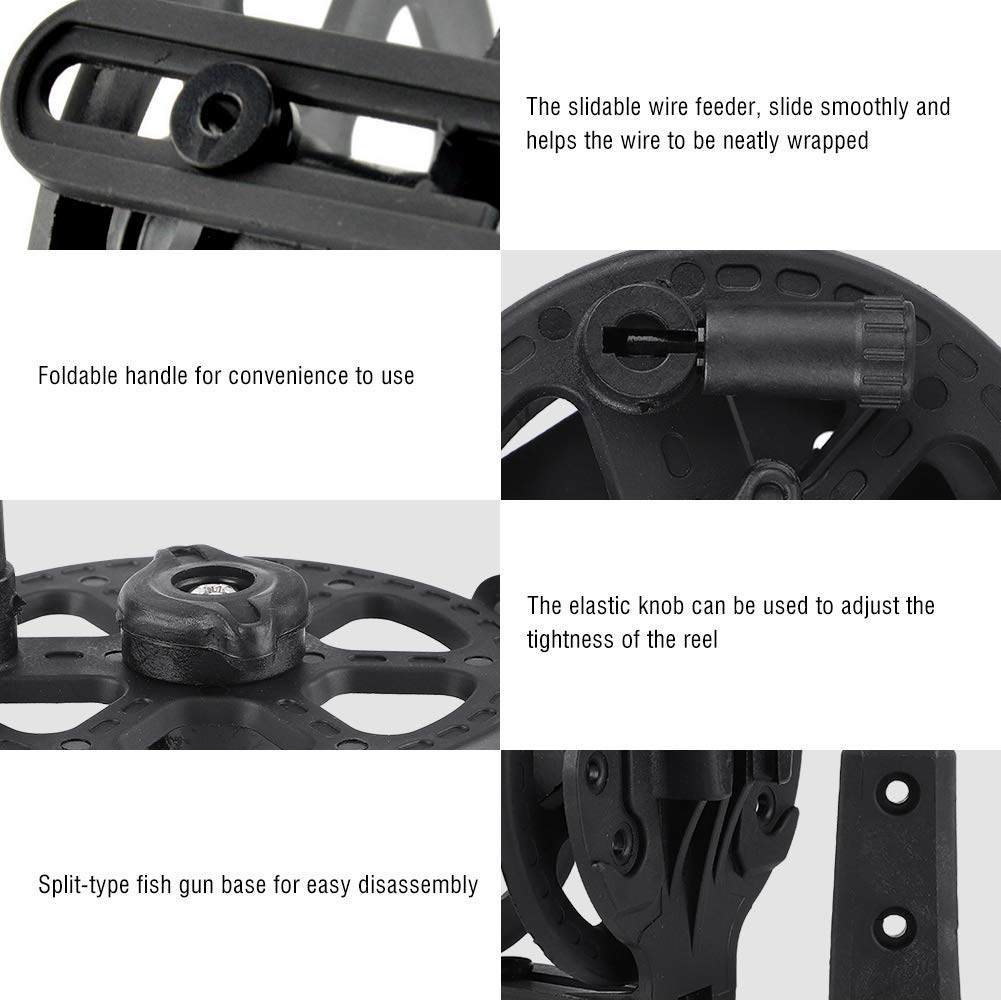 Fishing Reels for Spearfishing Gun, Split Type Fishing Wire Reel Underwater Speargun Reel for Spearfishing