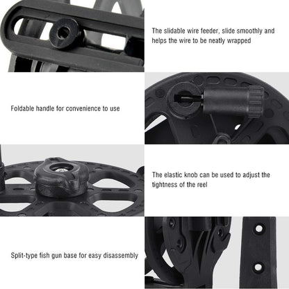 Fishing Reels for Spearfishing Gun, Split Type Fishing Wire Reel Underwater Speargun Reel for Spearfishing