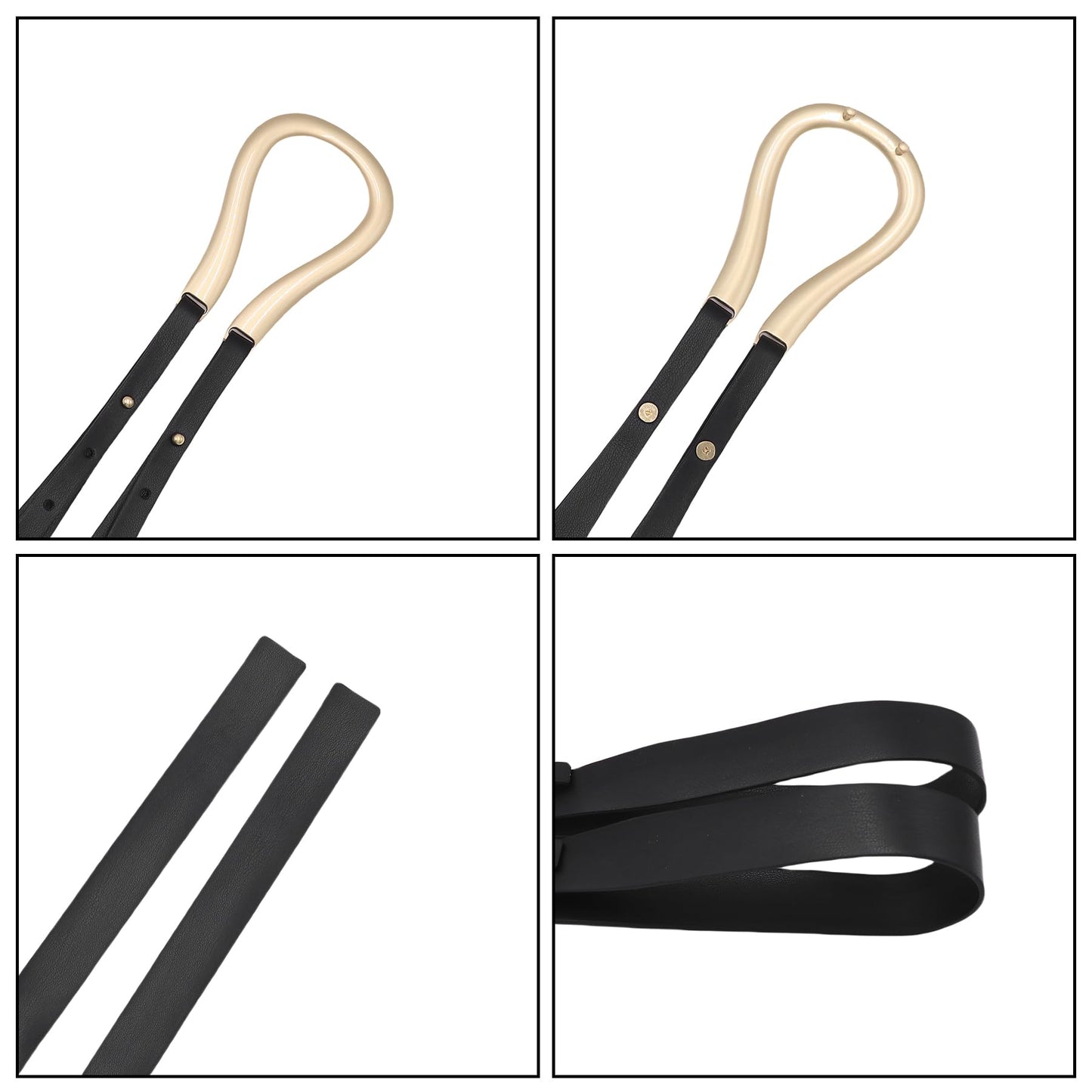 AIBEARTY Women PU Leather Waist Belt Horseshoe Buckle Large U-Shaped Adjustable Waist Cincher for Dresses Suits Coats