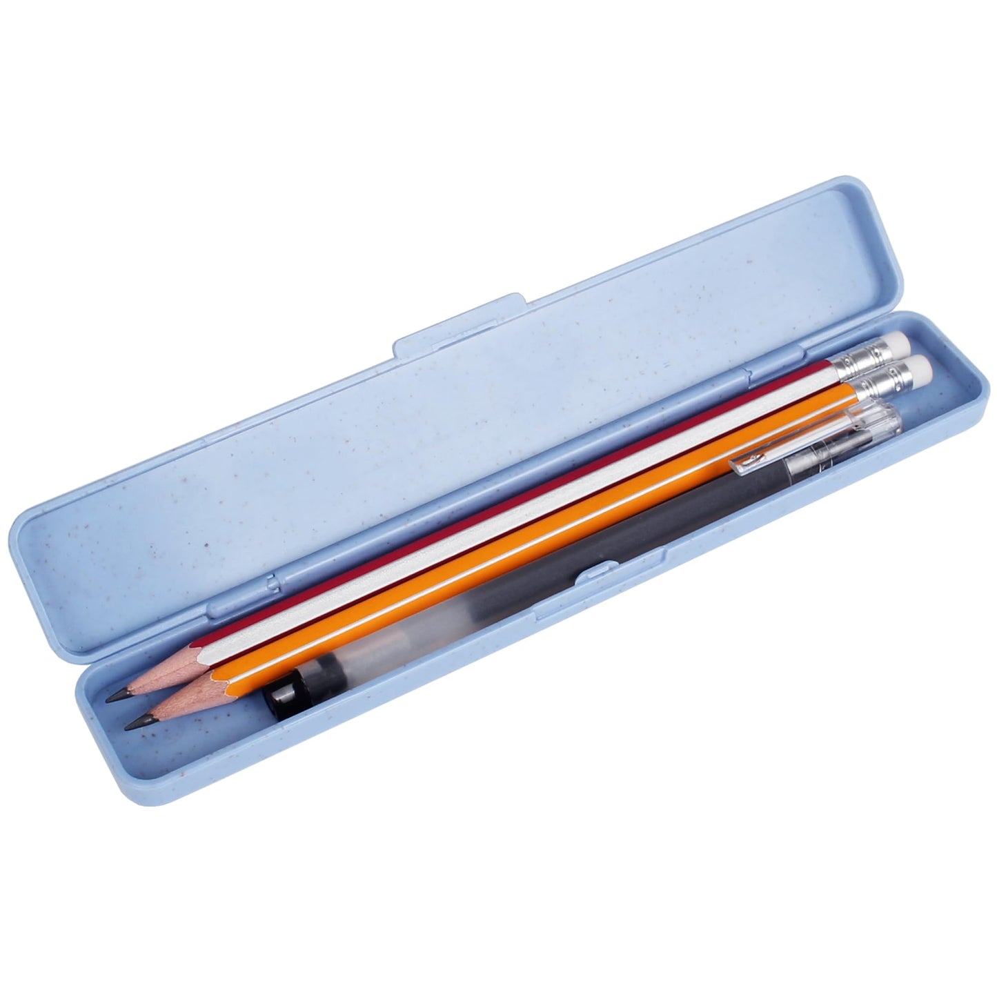 Foosi Small Pencil Box - Plastic Pencil Case - Pencil Cases for Adults,Pencil Case Aesthetic,Multipurpose Brushes Box, Cosmetic Pencil Cases,Travel Toiletry cases