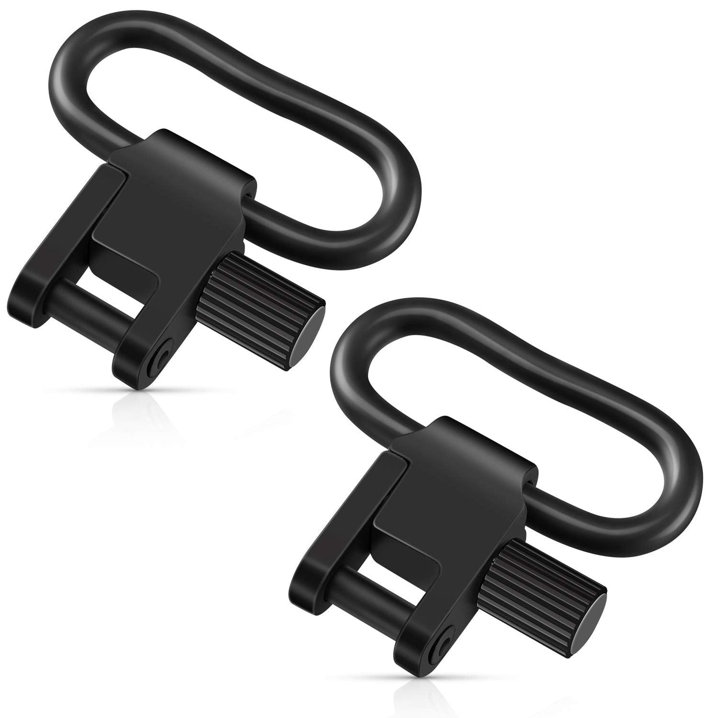 VVAAGG Metal Rifle Sling Swivel Mount 1.25 inch Two-Point Gun Sling Attachment Clips