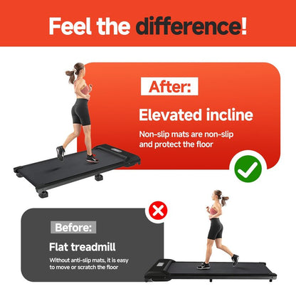 Piszvbej 4-Pack Treadmill Incline Riser Blocks (Black)