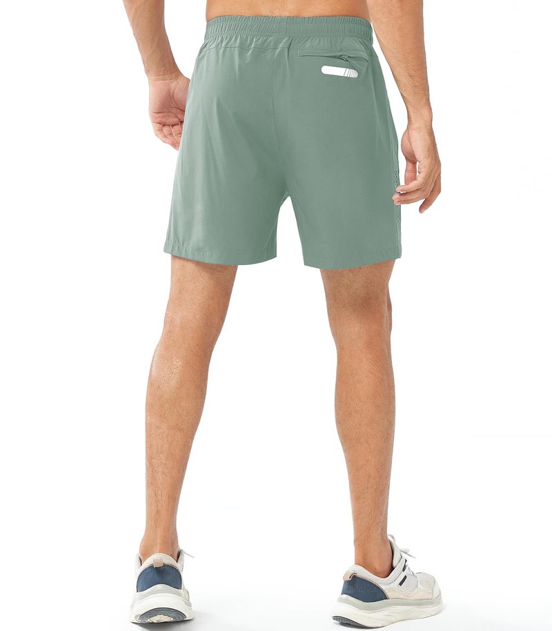 NORTHYARD Men's Athletic Running Shorts Gym Workout 7"/9"/5" Quick Dry Lightweight Sports Basketball Tennis 3 Zipper Pockets LODENFROST-5inch M