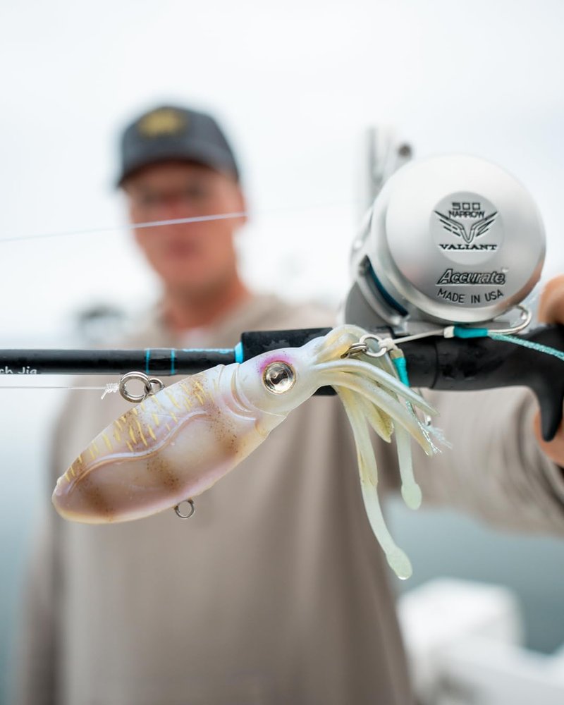 Nomad Design Squidtrex Vibrating Fishing Lure - TPE Soft Plastic Bait for Saltwater Fishing | Strong BKK Assist Hooks