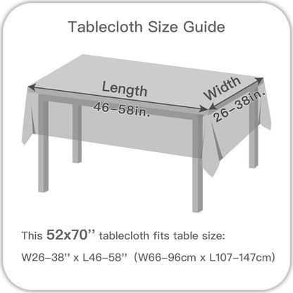 maxmill Rectangle Slubby Textured Tablecloth Waterproof Spillproof Wrinkle Free Table Cloth, Kitchen Dining Room Decoration, Fabric Table Cover for Holiday Party Dinner, 52 x 70 Inch, Sage Green