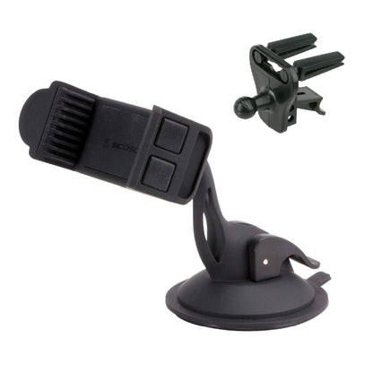 Scosche SUFMPS-SP Universal Cell Phone Stand and Holder with Non-Slip Cradle, Foldable, Adjustable Non-Magnetic Mount for Home Office Desk or Travel Compatible with iPhone, Tablet and All Devices