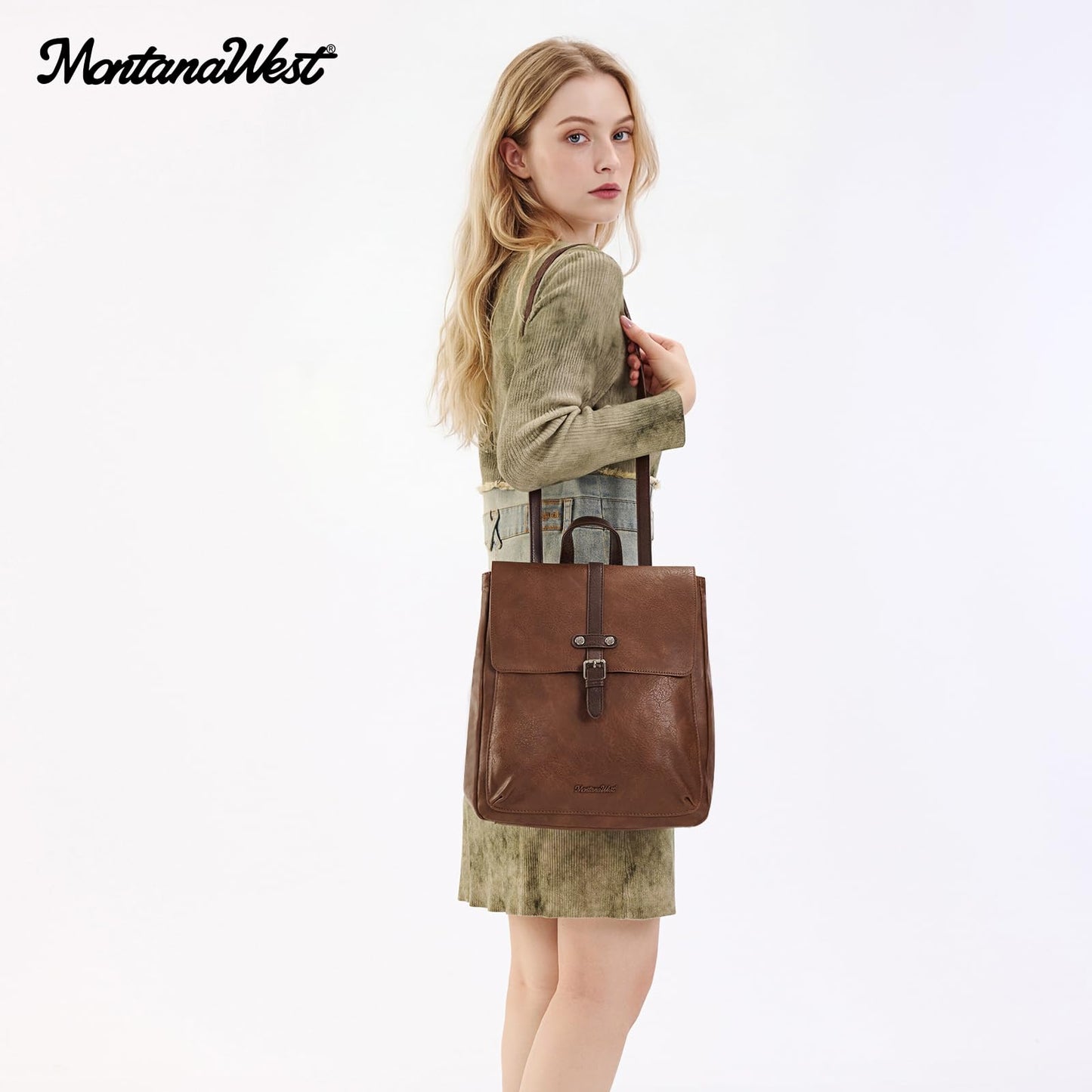 Montana West Backpack Purse for Women Casual Daypack Convertible Crossbody Backpack for Travel Work