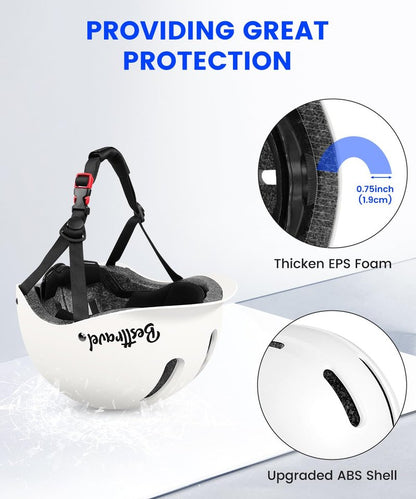 Besttravel Skateboard Helmet, Adjustment Bike Helmets for Adults, Multi-Sport Bicycle Skateboard Skating Longboard Commuter Helmet for Men Women