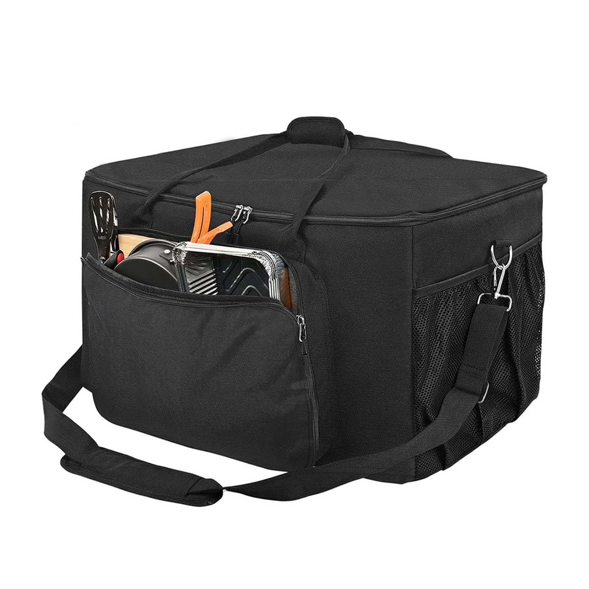 Gawinco Carry Bag for Ninja Pizza Oven OO100 Series, Water-Resistant Padded Carrying Case with Multi-Pockets and Shoulder Straps, Black