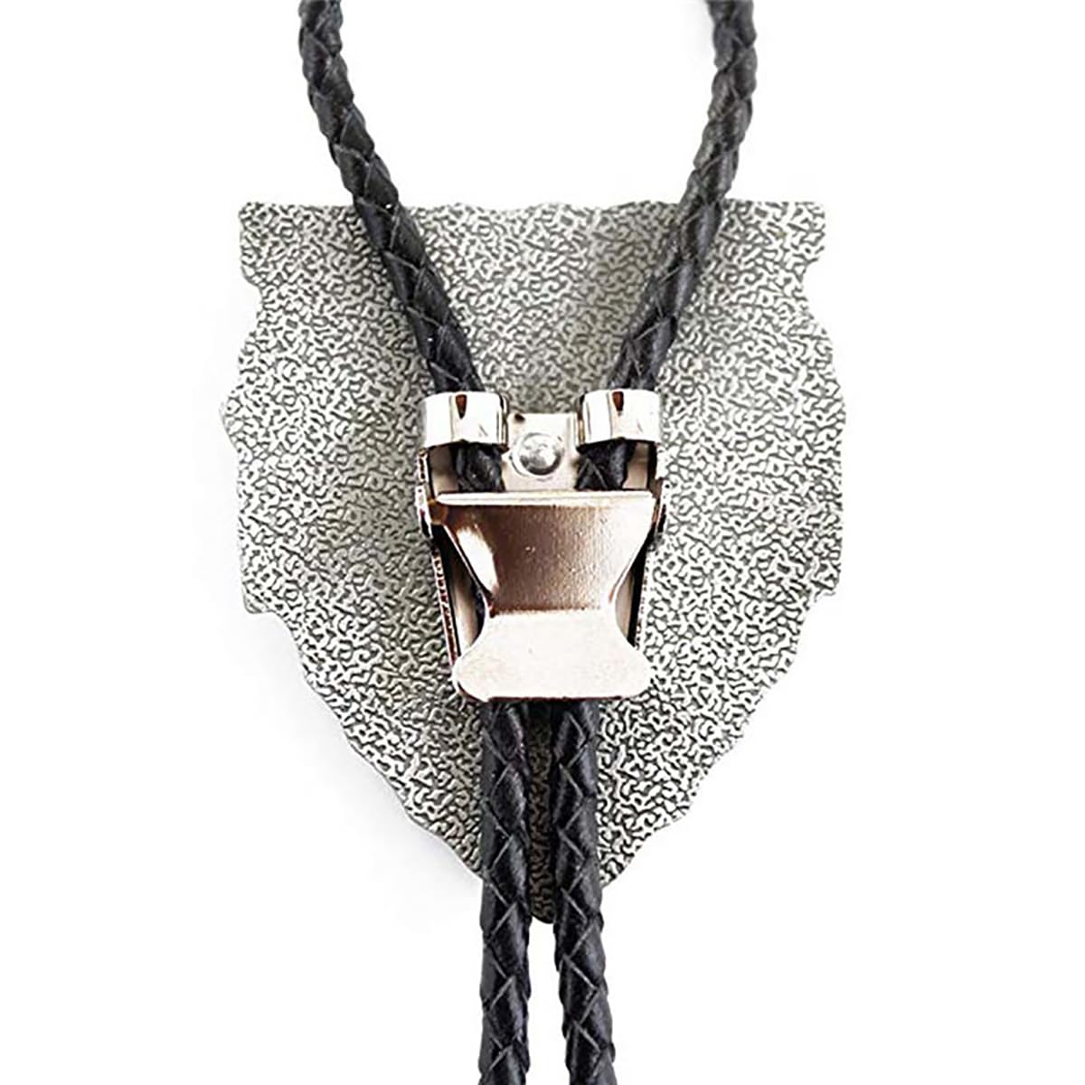 Popeoiuh Vintage Bolo Tie for Men Women Western Cowboy Leather Necktie Handmade Bolotie Cowboy Bull Head Shield Shape Bola Tie