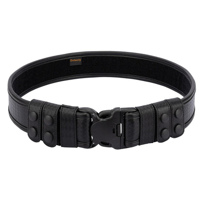 Dotacty Basketweave Duty Belts Police Law Enforcement Sheriff Security Work 2" Outer Belt w/Loop Liner Tri-Release Buckle 4 Keepers M