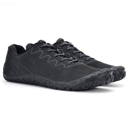 XPETI Men's Zen Trail Running Shoes | Wide Toe Box & Non-Slip Sole | Lightweight Breathable Mesh | for Hiking/Cross Training/Gym,Carbon Black 6.5