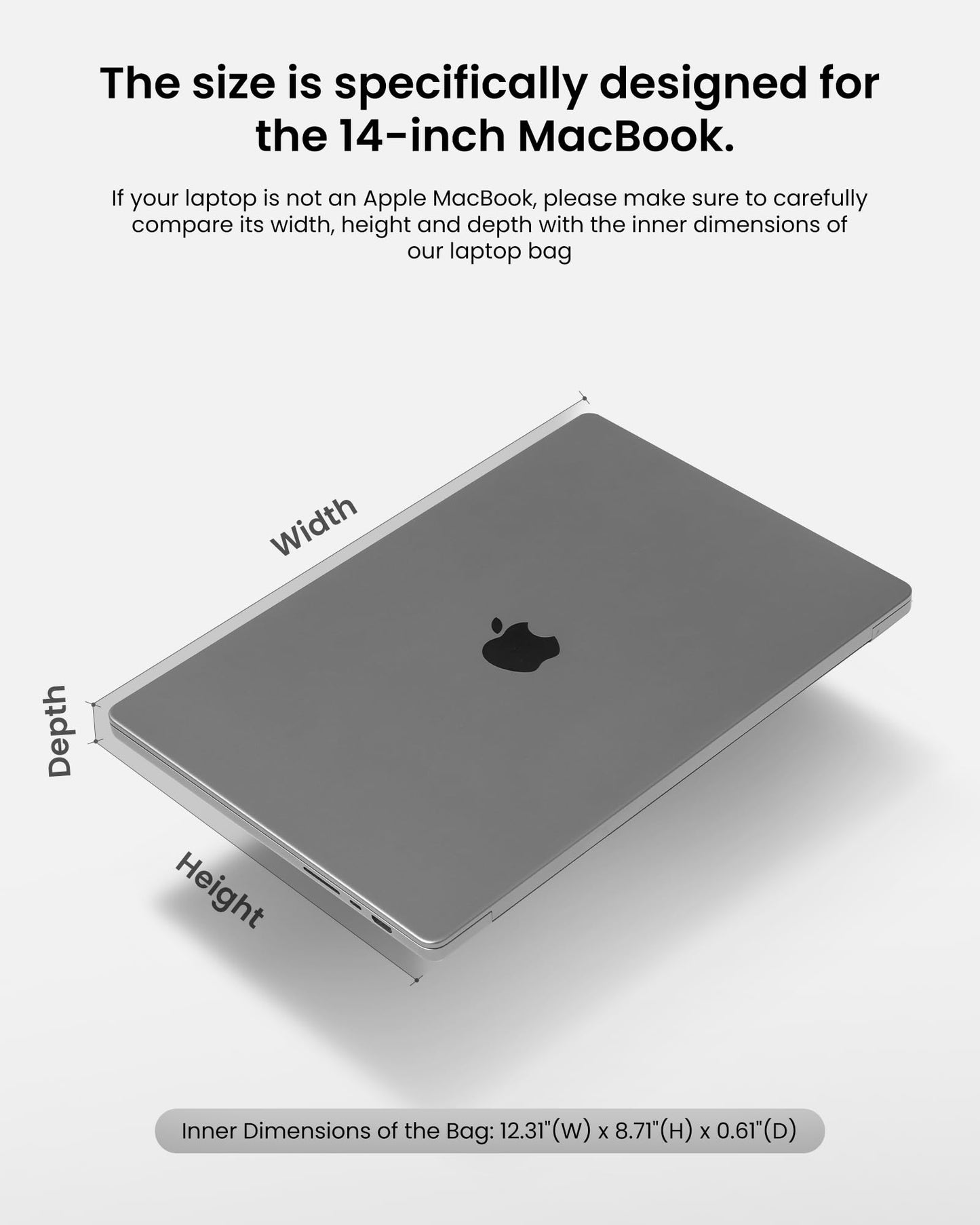 tomtoc 360 Protective Laptop Sleeve for 2026 14-inch MacBook Pro M5/M4/M3/M2 Pro/Max A3426 A3434 A3401 2026-2021, 13.5-14.4 Inch Surface Laptop 7/6/5/Studio 2/1, Water-Resistant Carrying Case