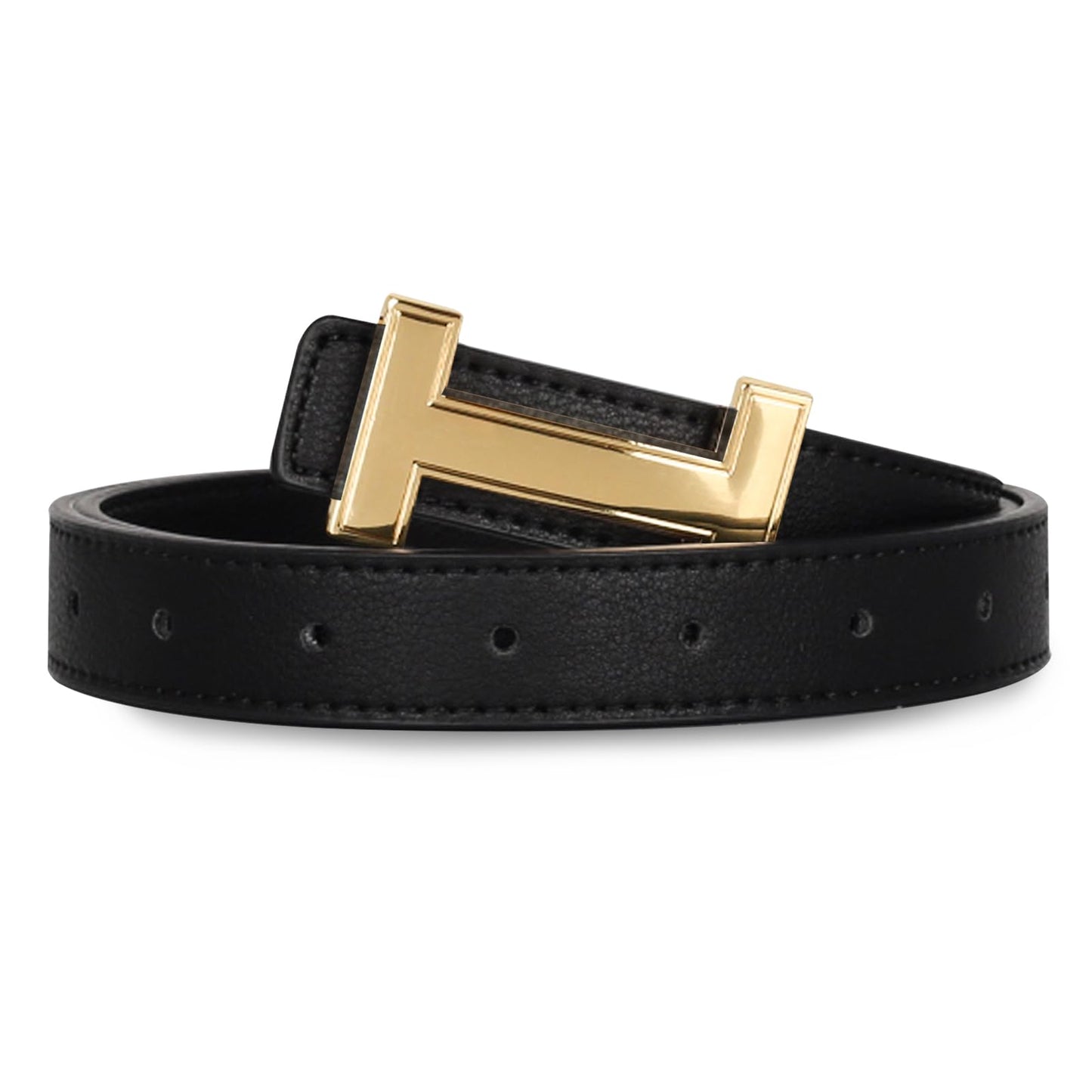 Relang Women's Belts with Gold Buckle, Fashion Waist Band, Elegant Ladies' Belt, Gift for Women
