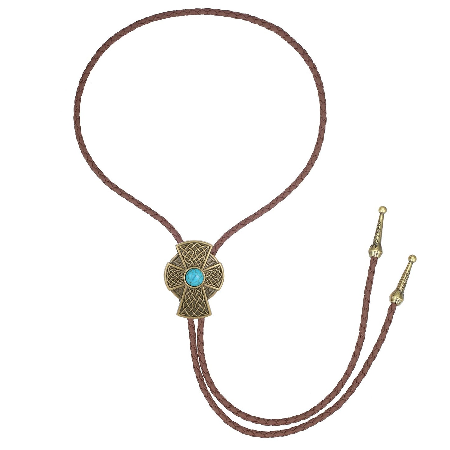 AZORA Western Cowboy Bolo Tie for Men Women Adjustable Necktie 3D Cowboy Hat and Boots Tips Bolo Neckties for Concert Custome Accessories