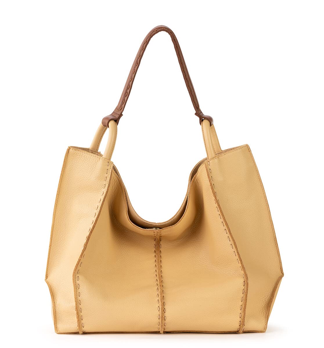 The Sak Los Feliz Large Tote Bag - Premium Leather Handbag With Stylish Design For Everyday - Roomy, Durable, Lined Purse With Shoulder Bag Strap, Zipper Pocket for Tavel, Beach Bag