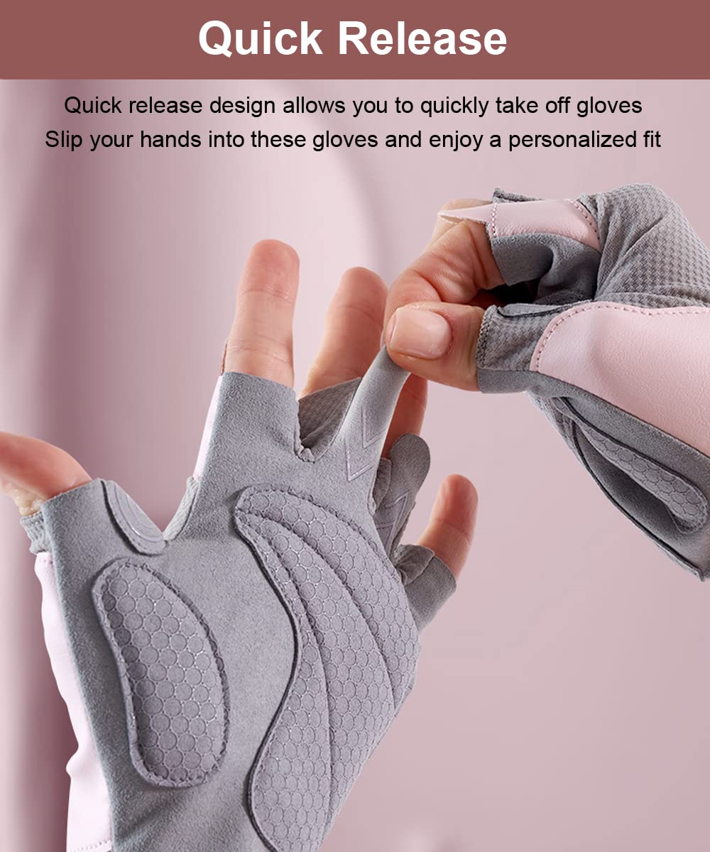 Workout Gloves - Gym & Fitness Gloves for Women, Hand Protection for Working Out