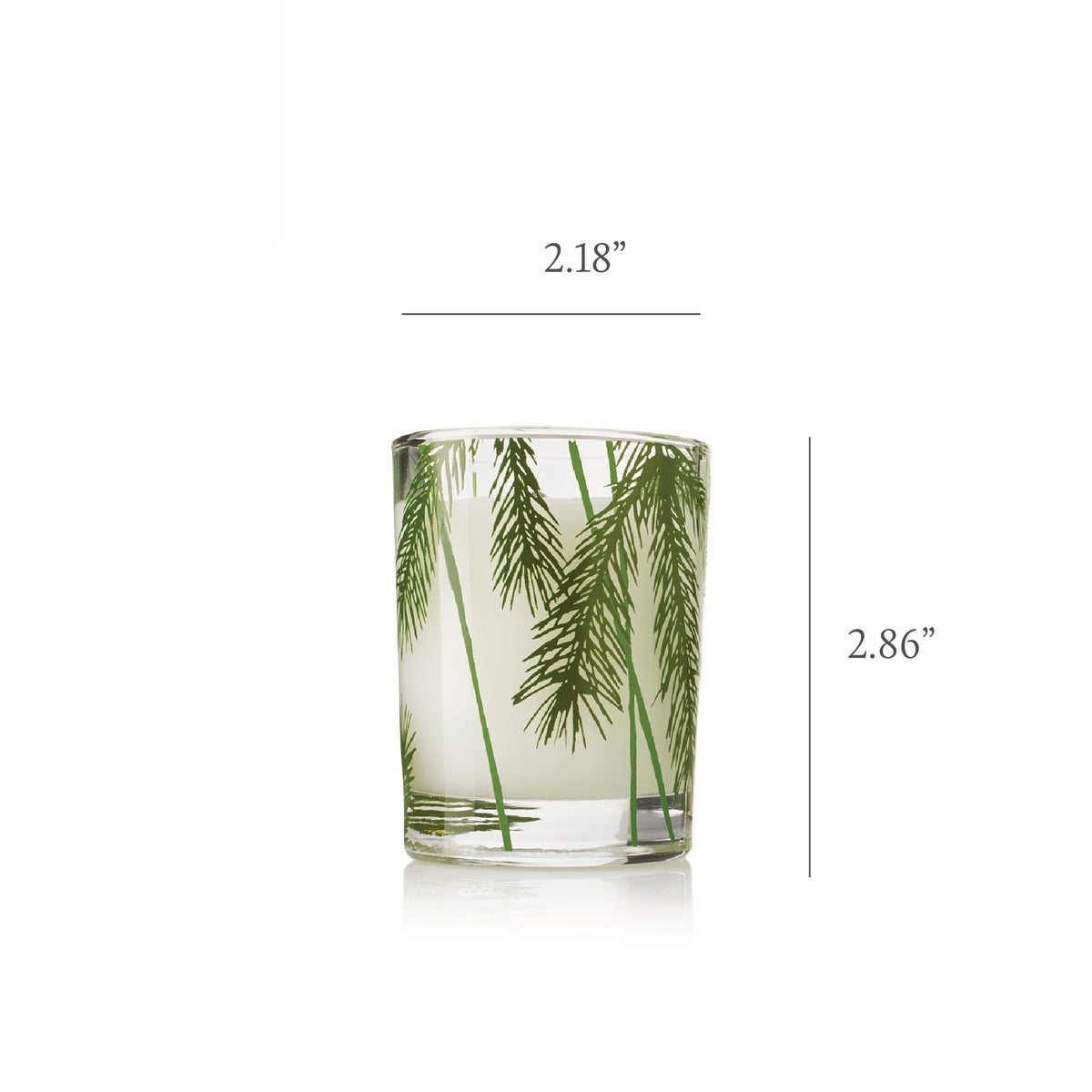 Thymes Frasier Fir Pine Needle Candle – Holiday Candles for Home Scented with Notes of Crisp Siberian Fir, Cedarwood & Sandalwood – Christmas Decor (2 oz)
