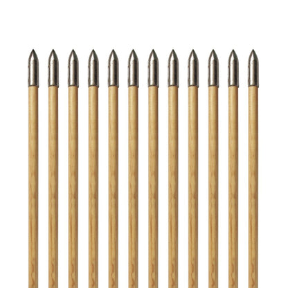 e5e10 Wooden Arrows Archery Handmade Arrows 33inch Shaft with Turkey Feather Fletching for Recurve Bow Longbow Hunting Practice 12PACK (Black)
