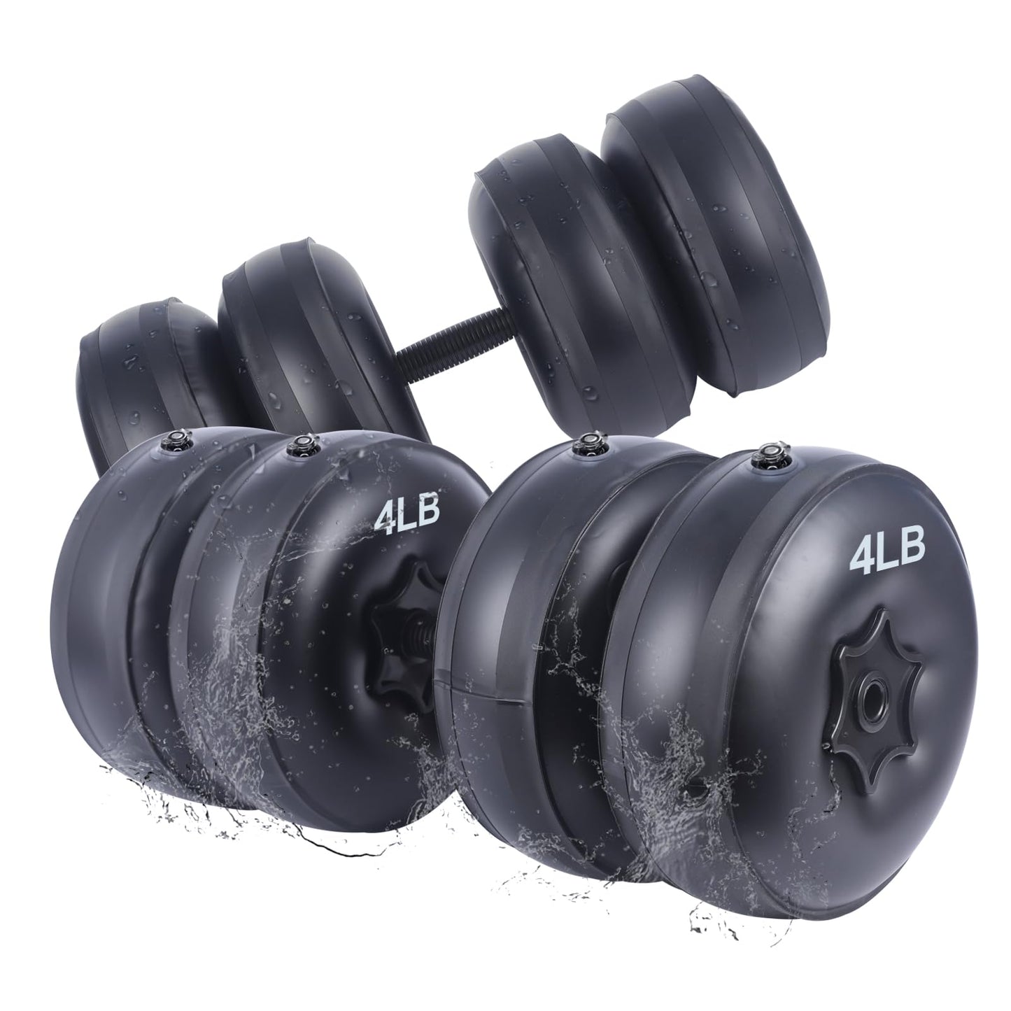 Water Filled Dumbbells Set - Water Filled Weights - Portable Travel Weights - Weights Adjustable Dumbbells - Portable Fitness Equipment - Strength Training - Fitness and Shaping