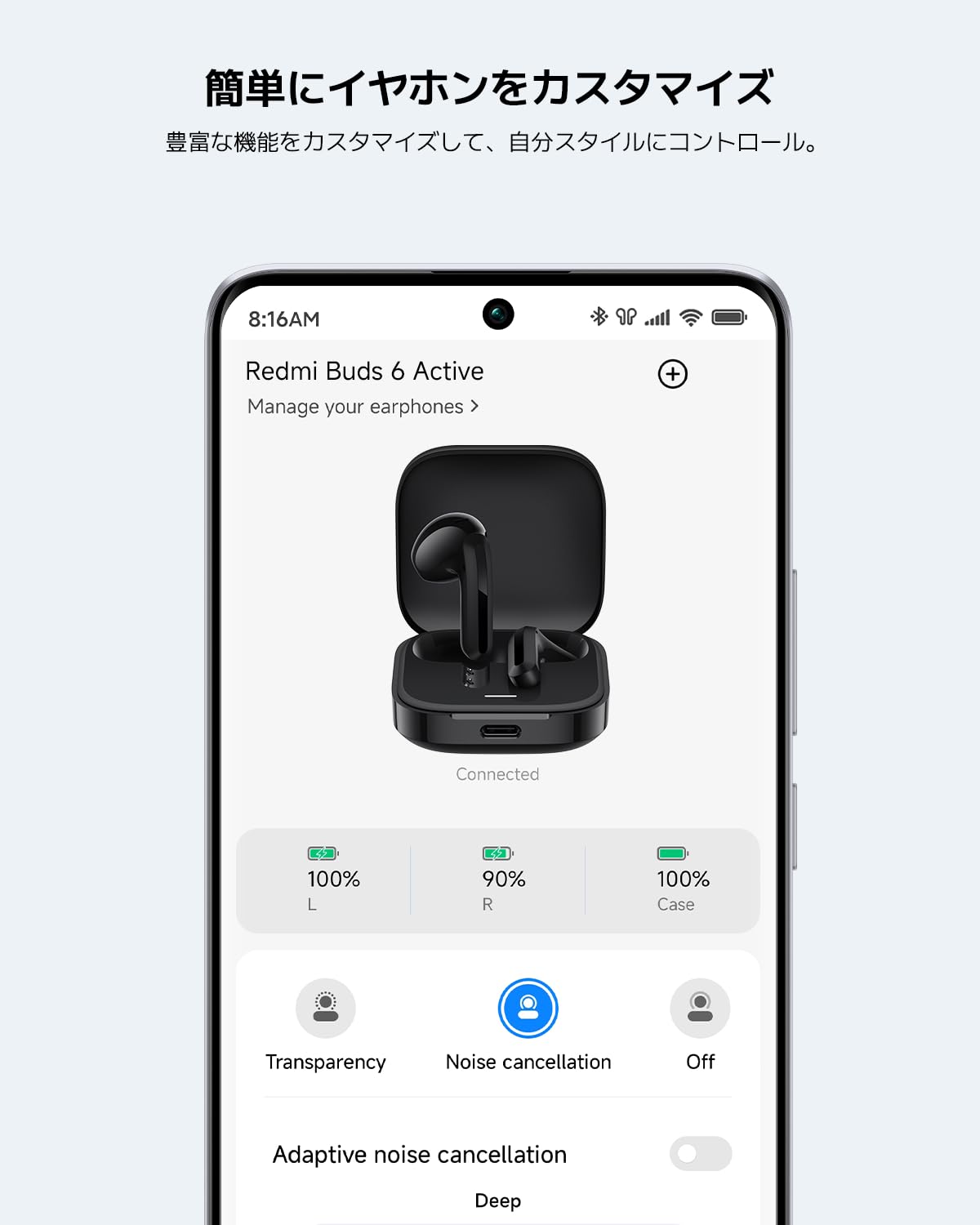 Xiaomi Redmi Buds 6 Active Wireles Earbuds (Global Version), Bluetooth 5.4 in-Ear Headphones, 30H Long Battery Life,Noise Cancellation for Calls, 5 Tuning Modes, IPX4 Waterproof - (White)