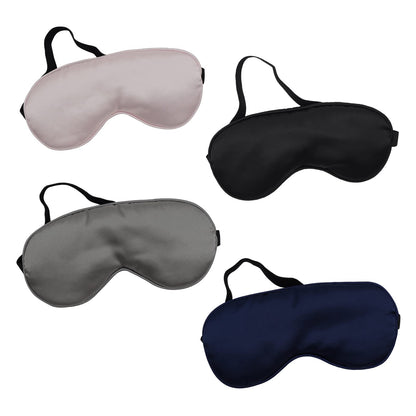 4 Pack Eye Mask for Sleeping Silky Soft Satin Blindfold Adjustable Strap Night Eye Cover for Women Men