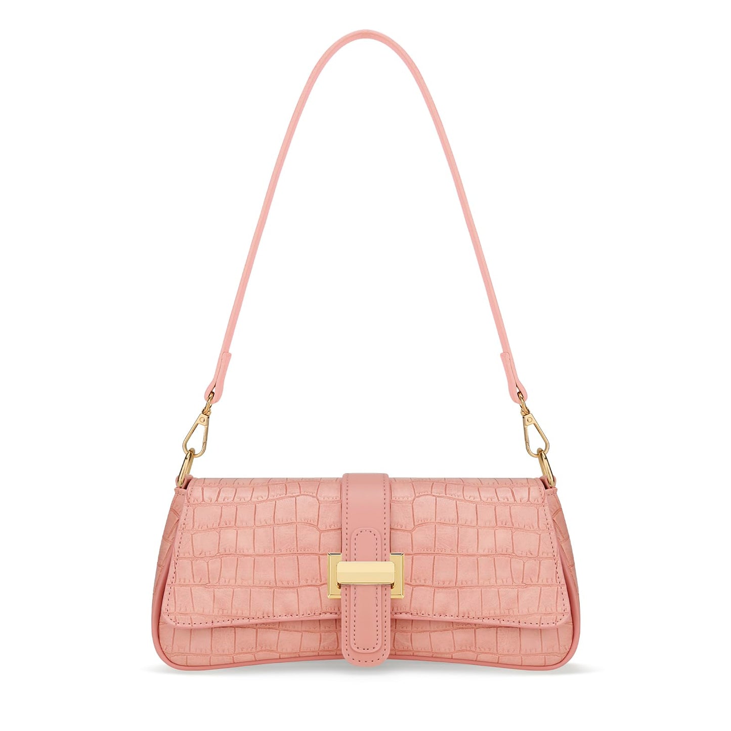 Shoulder Bag for Women Hobo Purses and Handbags Retro Clutch Underarm Purse, Pink