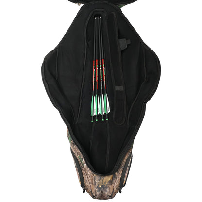 LWNAO Crossbow Case, Soft Shell Padded Crossbow Bag, Fits Scope Narrow Limb Crossbows for Hunting (Leaf Camo)