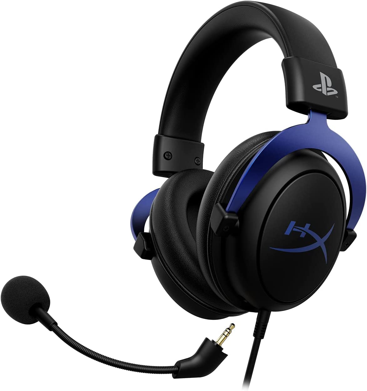 HyperX Cloud - Gaming Headset, PlayStation Official Licensed Product, for PS5 and PS4, Memory Foam comfort, Noise-cancelling mic, Durable aluminum frame,Black
