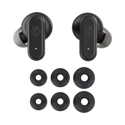 Skullcandy Dime 3 Wireless Earbuds, Bluetooth Headphones, Noise Isolating Fit, Up to 20 Hours Battery, Microphone for iPhone Android, Easy Carry with Integrated Lanyard - True Black