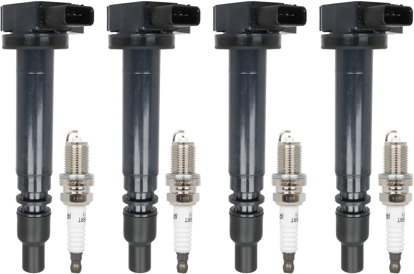 ECCPP 3 ignition coils with 3 iridium Spark Plugs,UF808,coils packs,for Smart Fortwo 2016-2017 0.9L‎224332428R,UF-808