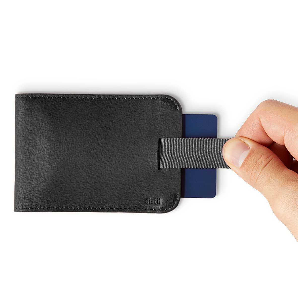 Distil Union Wally 5.0 with MagLock - Slim Bifold Wallet for Men with Money Clip, Premium Leather – Minimalist Card Holder - Holds 14 Cards & 30 Bills - Black