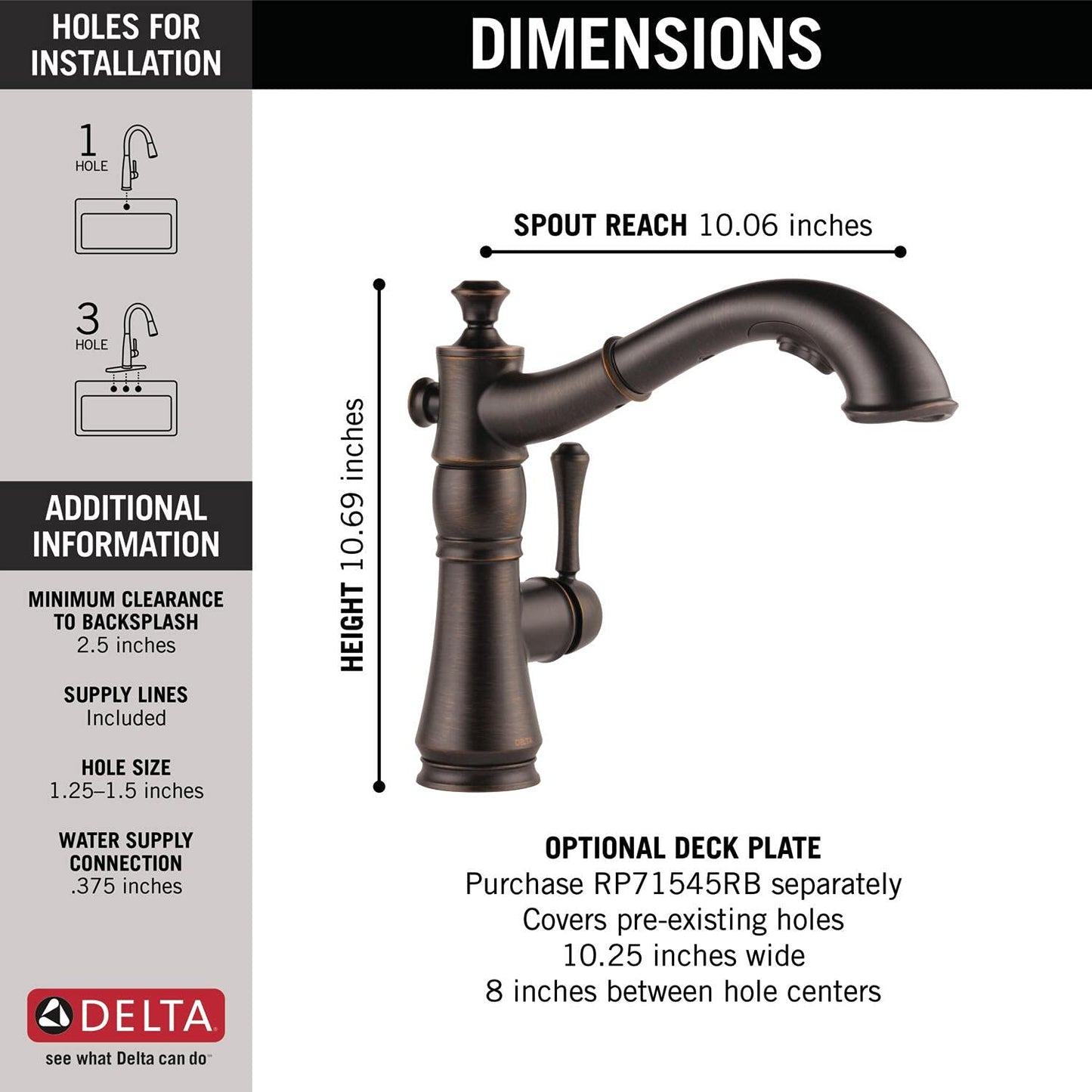 Delta Faucet Cassidy Pull Out Kitchen Faucet, Polished Nickel Kitchen Sink Faucet, Kitchen Faucet with Pull Out Sprayer, Magnetic Docking Spray Head, Polished Nickel 4197-PN-DST