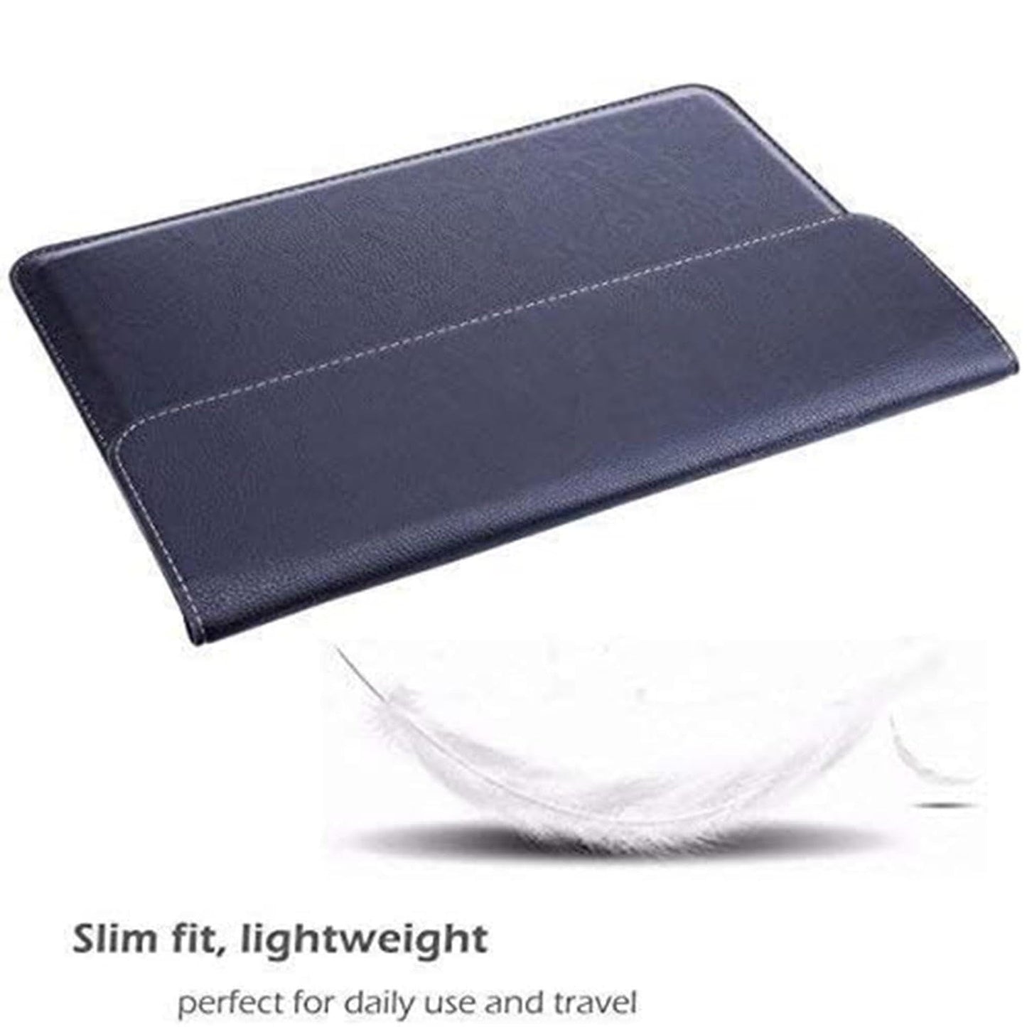 Megoo Protective Sleeve for Surface Laptop 7 15 Inch, / Surface Laptop Studio 14.4 Inch, Slim and Lightweight Leather protective Sleeve, Also Compatible for Microsoft Surface Book 13.5 Inch - Black