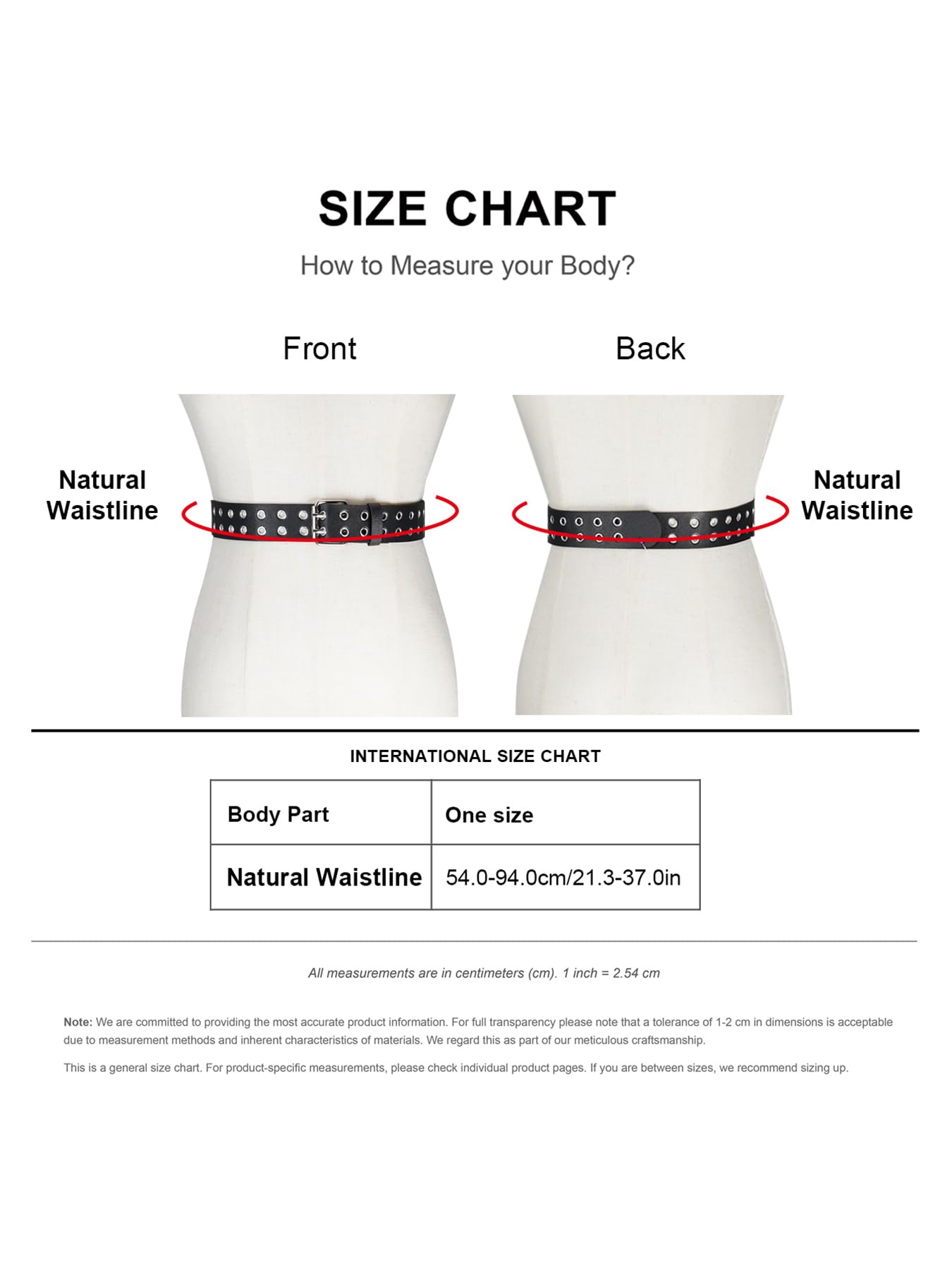 WARANDOD Punk Belt Black Leather Fashion Rock Versatile Casual Buckle Rivet Cowboy Style Faux Leather Emo Belt Woman Harness for jeans, dress(Fit Waist 21.3-37in)
