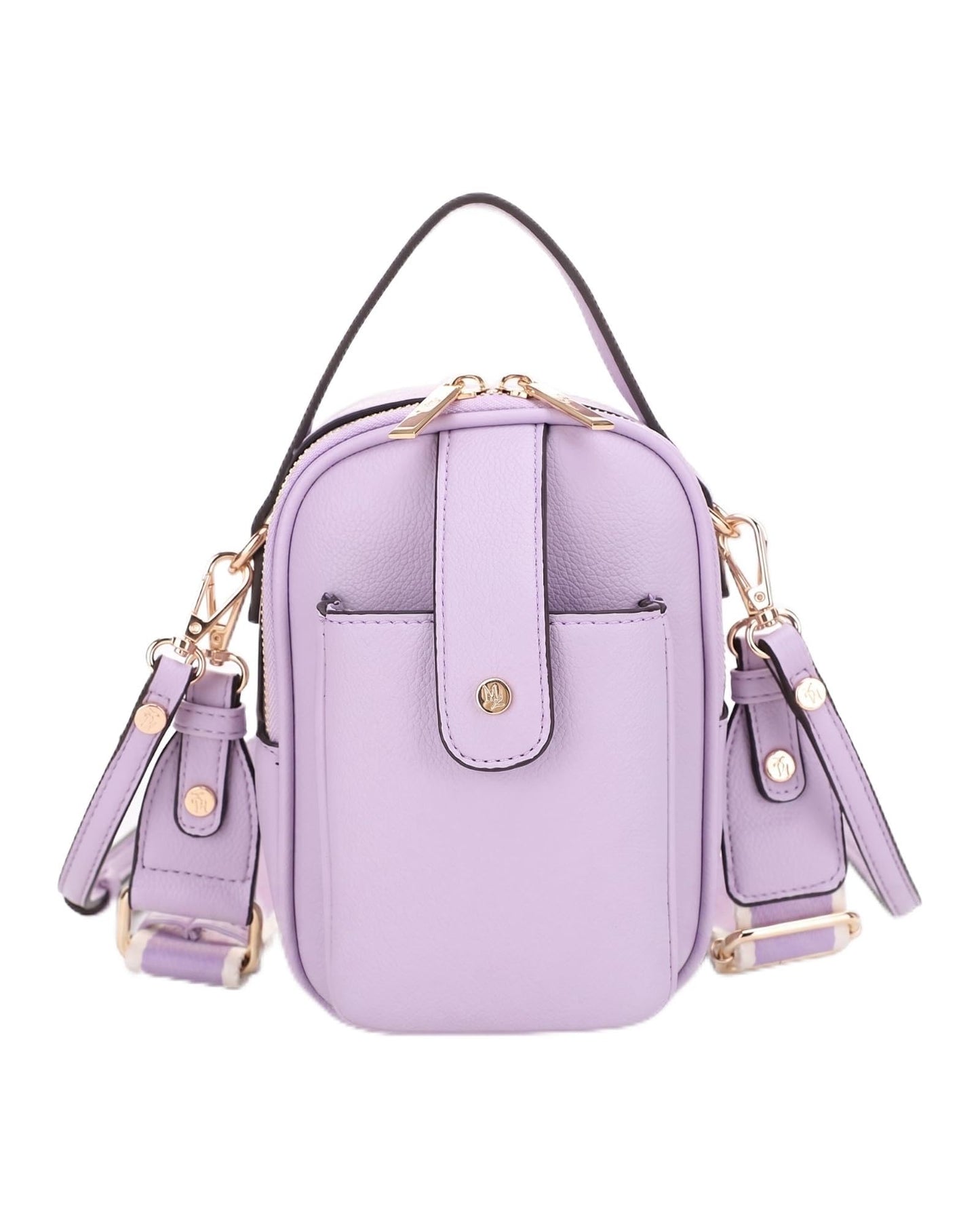 Mali+Lili Gail Vegan Leather Multi Compartment Crossbody Bag - Lavender