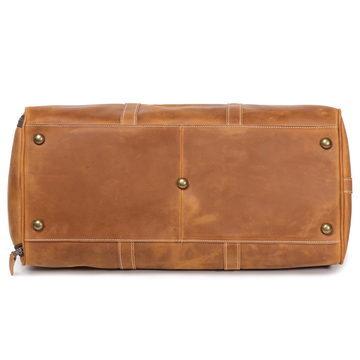 Luokir Mens Leather Weekend Bag Classic Leather Travel Duffel Bags YKK Zipper with Shoes Compartment Sports Vintage Travel Luggage Overnight Carry On Bags (Vintage Brown, 20 Inch)