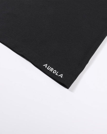 AUROLA Essentials Seamless Sleeveless Raceback Top,Women Subtle Marl Workout Square Neck Fitted Tank,Black,M