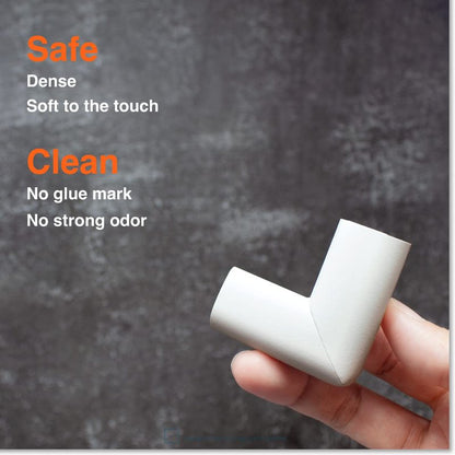 Roving Cove Slimfit Corner Edge Protector for Baby Proofing (Small 18ft Edge 8 Corners), Furniture Safety Bumper Guard, Soft NBR Rubber Foam, 3M Adhesive, Oyster White (Off White)