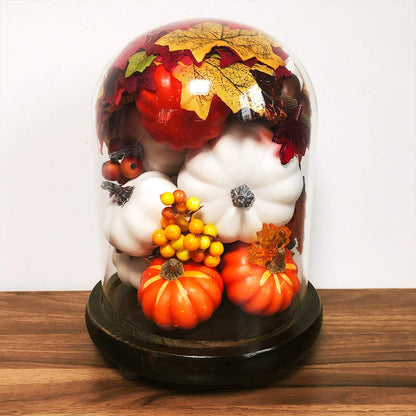 BESTTOYHOME 8 Pcs Realistic 4" Fall Harvest Small Off White Mini Artificial Pumpkins for Halloween, Fall and Thanksgiving Decorating
