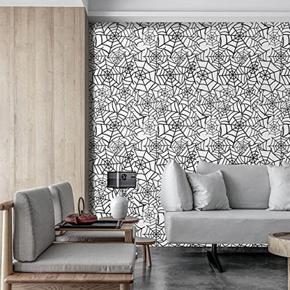 Wall Paper Sticker Pull and Stick Nuwallpaper Wallpaper Peel and Stick Modern Contact Paper Removable Decorative Boho Temporary Waterproof Geometric Self Adhesive Wallpaper17.7IN x 78.7IN