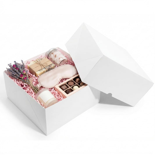 UnicoPak 10x10x5 Inches White Gift Boxes with Lids for Presents, 10 Pack Large Gift Boxes, Sturdy Cardboard Bridesmaid Proposal Box for Wedding, Baby Shower, Graduation, Corporate Gifts, Christmas